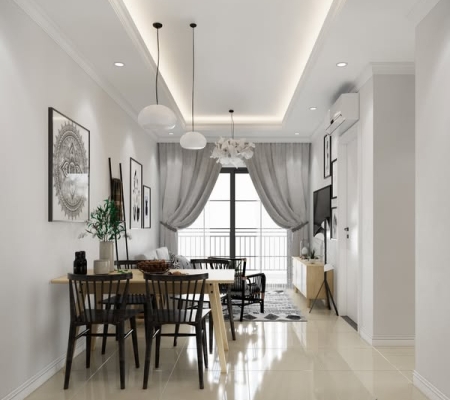 Hoàn thiệt nội thất căn hộ Riverside Quận 7