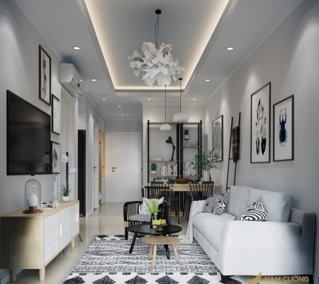 Hoàn thiệt nội thất căn hộ Riverside Quận 7