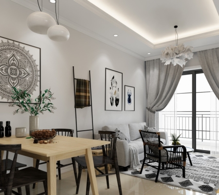 Hoàn thiệt nội thất căn hộ Riverside Quận 7